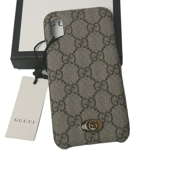 (CLF) Gucci iPhone Case/Cover X/XS Ophidia Tessuto GG Monogram, Unisex, NWT - Picture 8 of 15